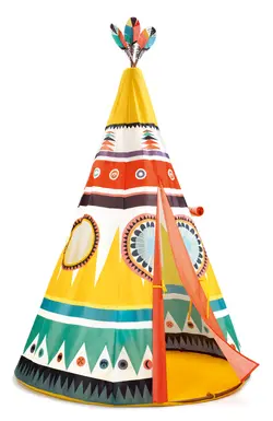 Djeco Tipi - 164x110 cm - Multifarvet
