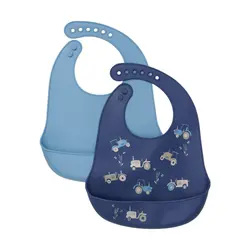 CeLaVi Hagesmæk - 2-pak - Silikone - Blue Heaven