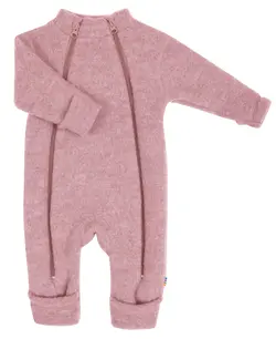 Joha Ulddragt Old Rose Med Lynlåse i Børstet Uld - Str. 50cm