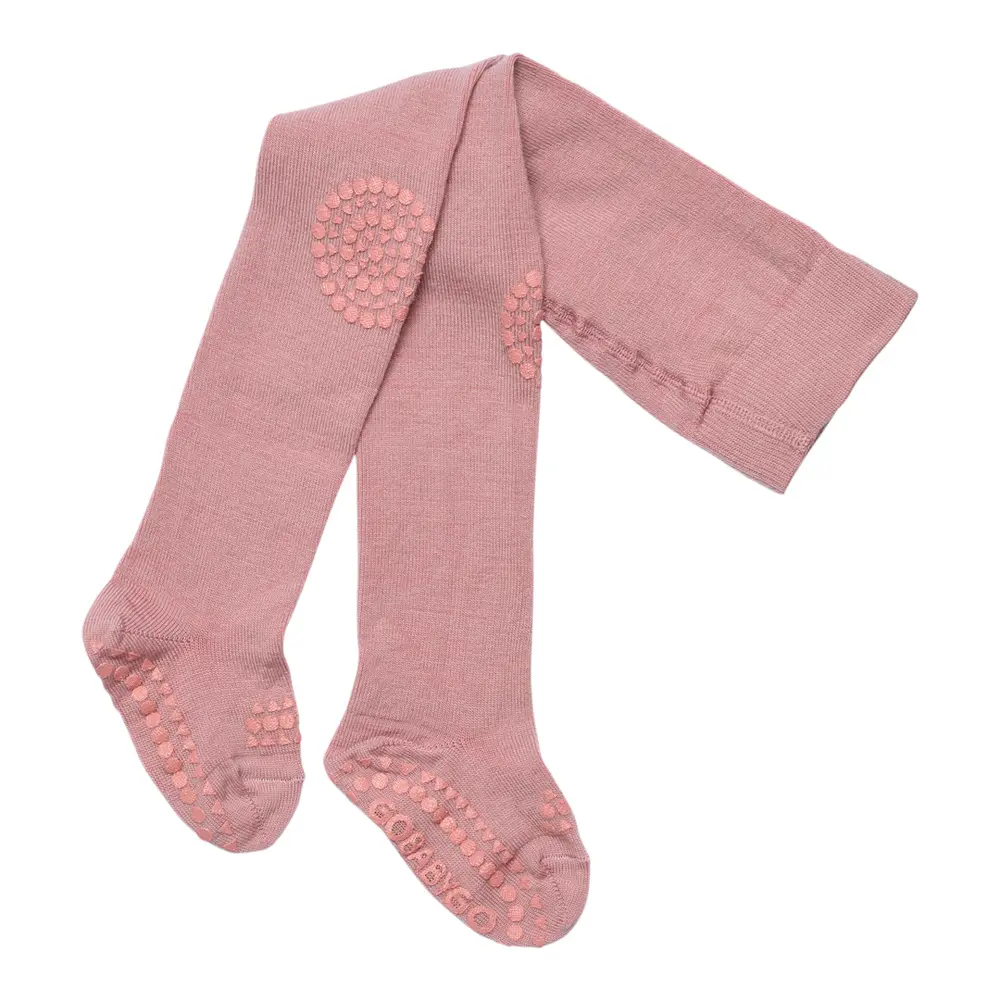 GoBabyGo Skridsikre Strømpebukser - Uld - Rose Blush