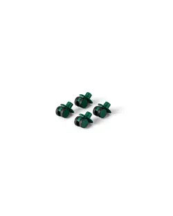 MODU 4x Swirly Wheels - 4-pak - Forest Green