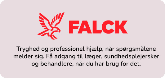 Falck giver hurtig adgang til læger, sundhedsplejersker og behandlere, når spørgsmål om barnets sundhed opstår.
