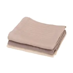 Sebra Stofbleer 3 stk - Moonlight Beige billede