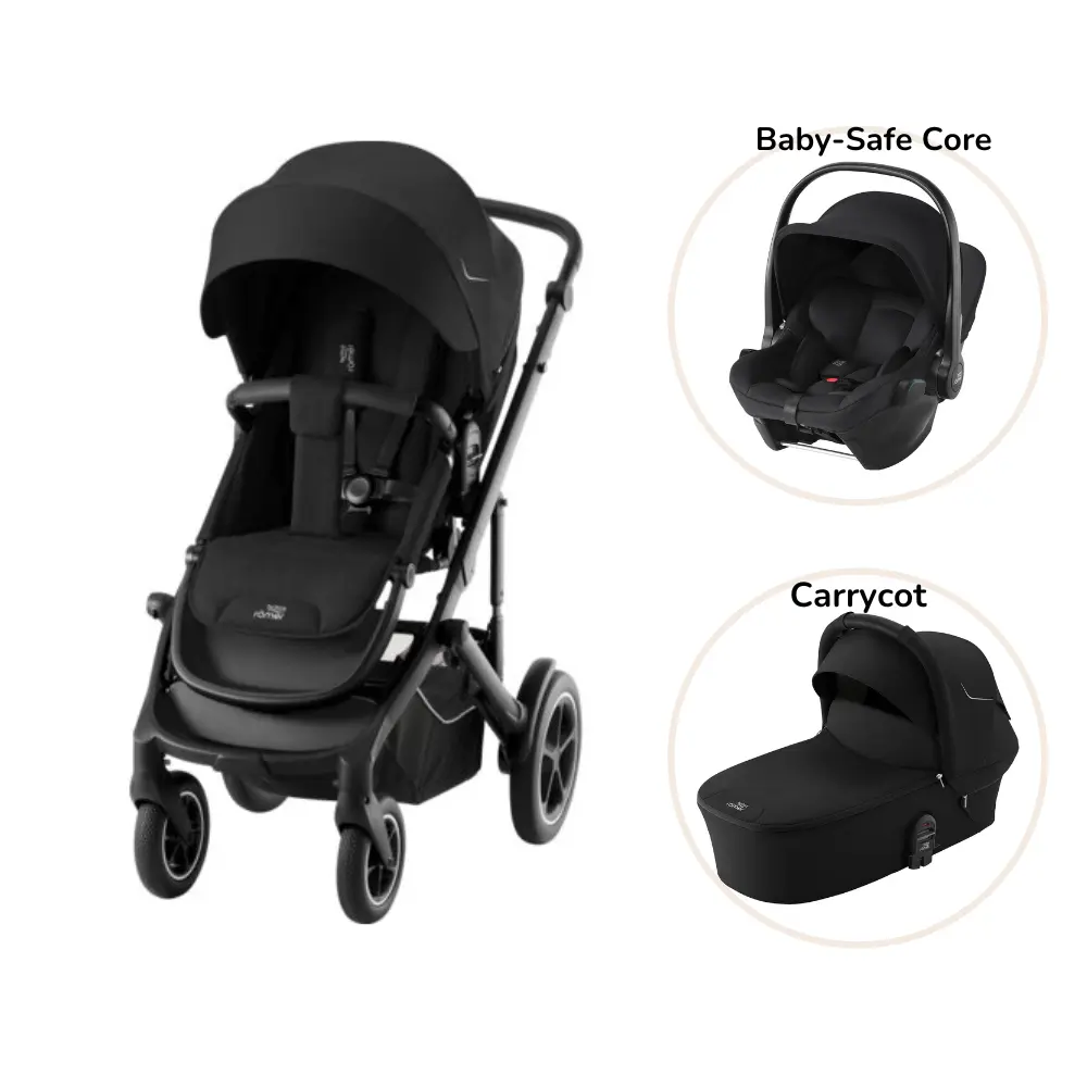Smile Inkl Liggedel Baby Safe Core Autostol Space Black