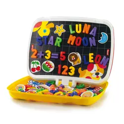 Quercetti Magnetisk Tavle - ABC+123 - 110 Dele - 5285