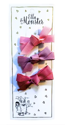 Hårspænde Sæt - Rosa Sløjfer