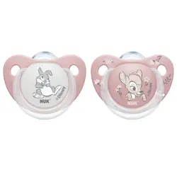 Nuk Sut, Disney, Str. 2 (6-18 Mdr.), Anatomisk, Silikone 2-pak