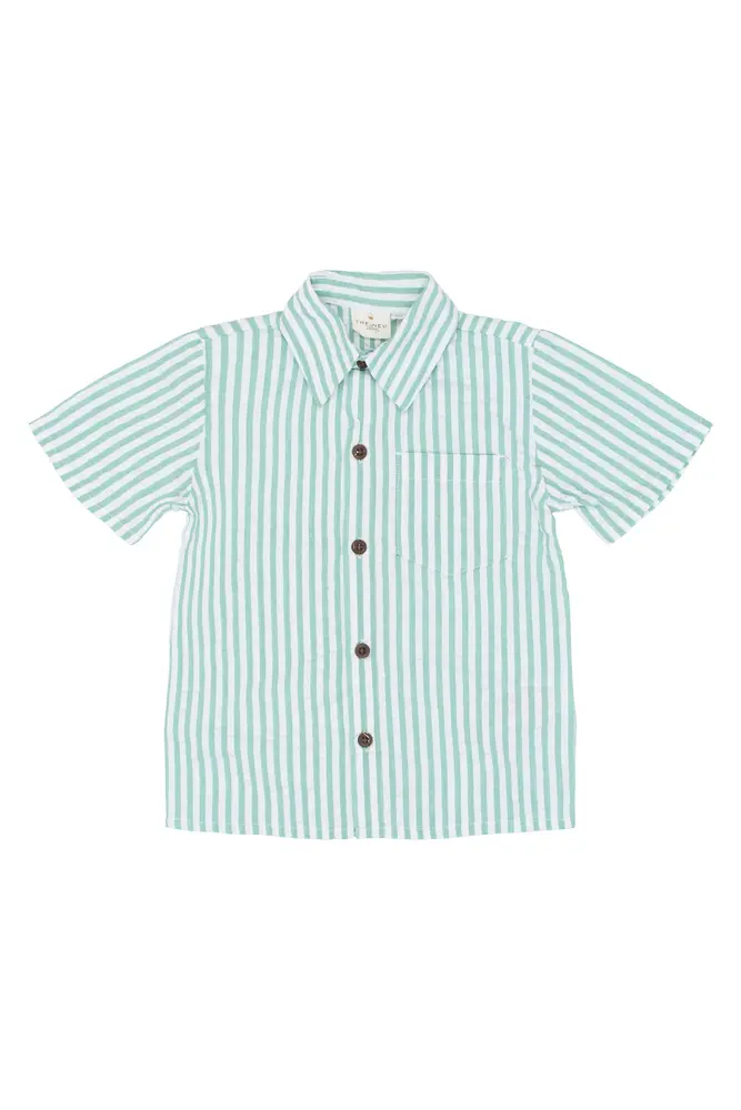 The New Siblings Tate Skjorte Créme De Menthe Striped 104