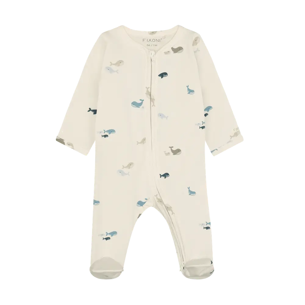 Natdragt m. Fødder - Arctic Ice - 44