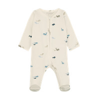 Natdragt m. Fødder - Arctic Ice