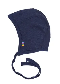 Joha Navy Hjelm Merinould/silke - Str. 45cm 4-9m