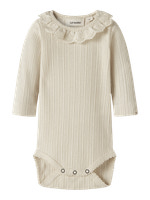 Lil' Atelier Luva Langærmet Slim Body - Turtledove