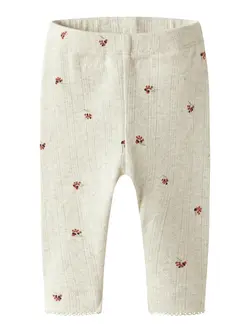 Name It Leggings - Hulmønster - NbfBerries - Peyote Melange