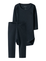Kab langærmet body-legging sæt - Dark Sapphire