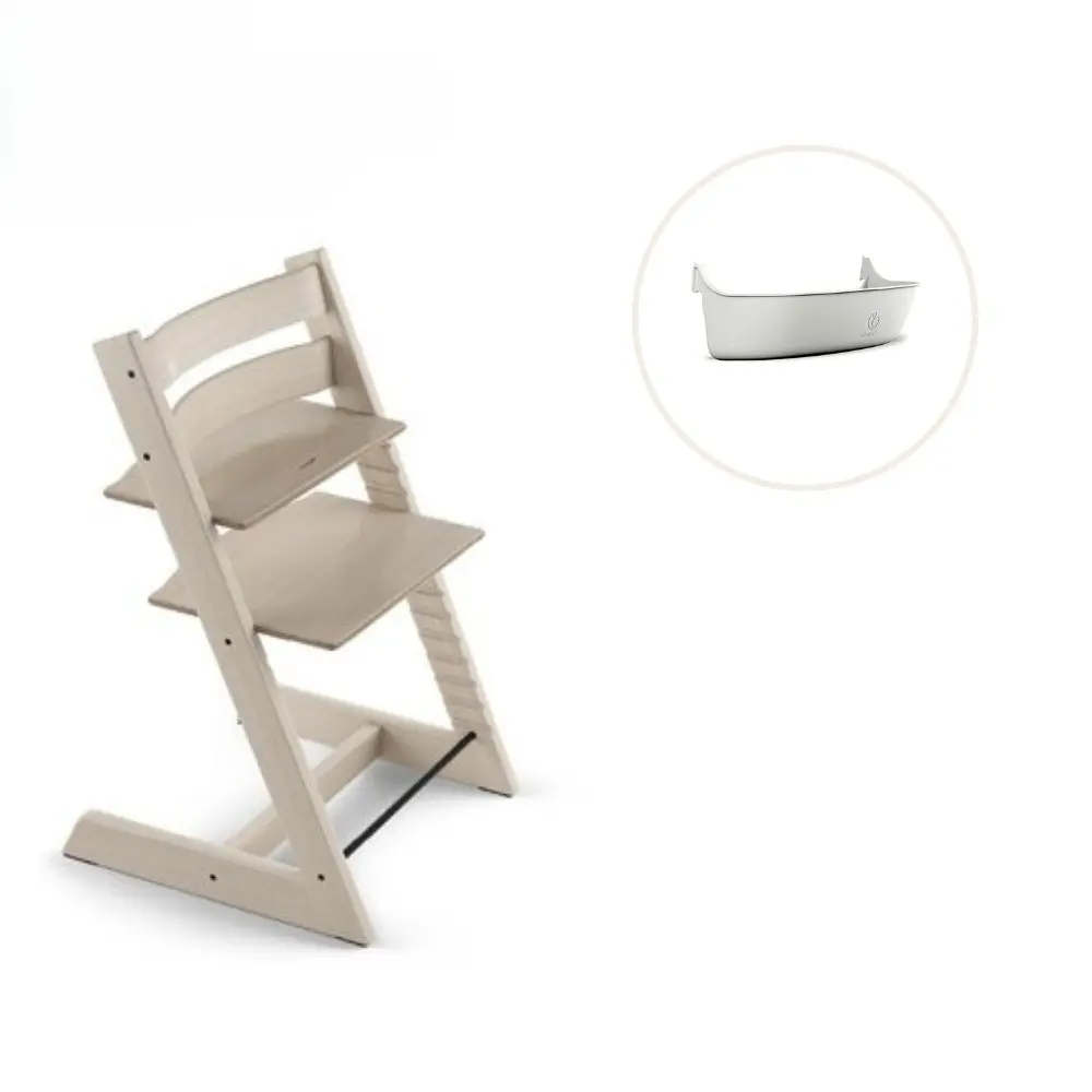 product-Højstol inkl. storage opbevaring - whitewash