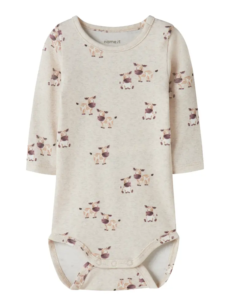 Name It Lois Langærmet Body - Peyote Melange - 62