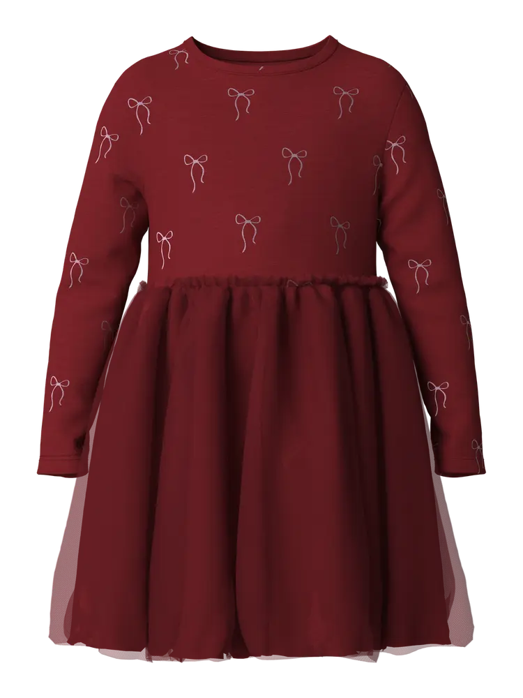 Name It Ri Kjole - Red Dahlia - 86