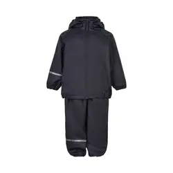 CeLaVi Regntøj m. Seler/Fleece - Recycle PU - Dark Navy