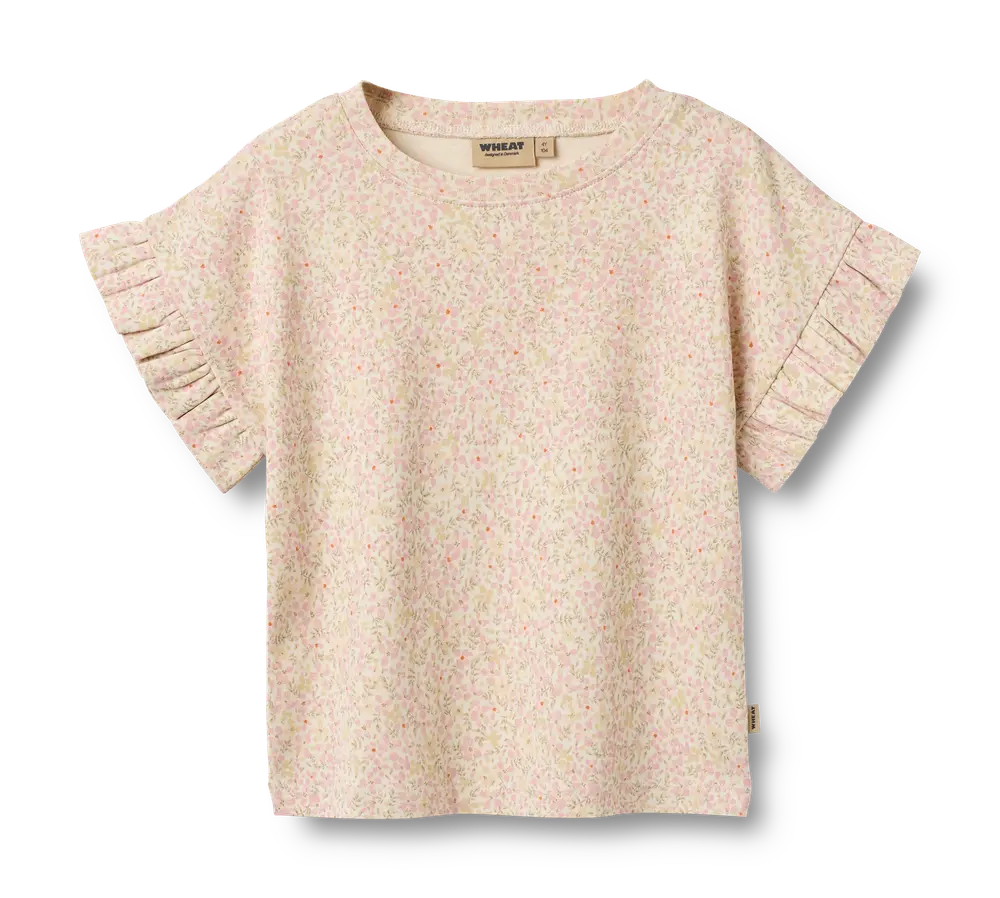 Wheat T-shirt - Ally - Coral Flowers