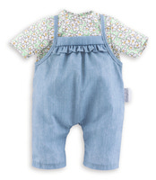 Dukketøj Bluse og Overall, 36 cm
