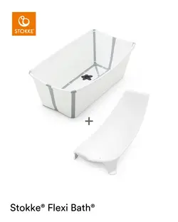 Stokke ® Flexi Bath ® sampak - hvid/grå med stativ