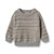 Wheat Harlow Jacquard Pullover - Slightly Blue Stripe