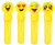 Sæbebobler med smiley, 24 stk.assorteret i display