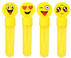 Sæbebobler med smiley, 24 stk.assorteret i display