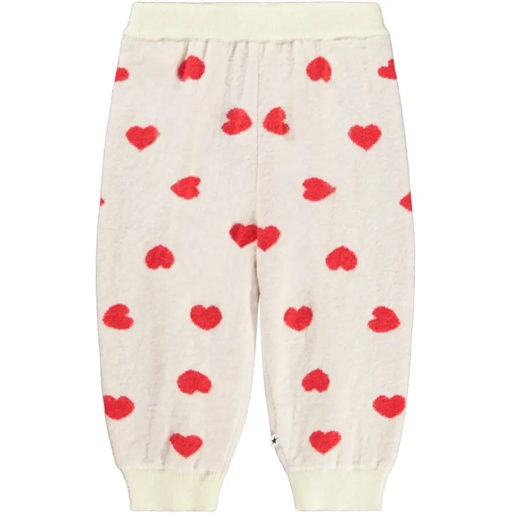 Molo Solana Bukser - Red Hearts - 68