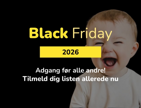 Black Friday hos BabySam! Tilmeld dig listen og vær den første der får besked når det hele går løs
