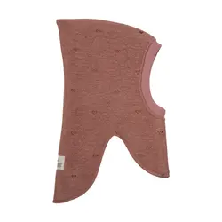 Huttelihut Elefanthue - Uld - 2-lags - Burlwood m. Hjerter