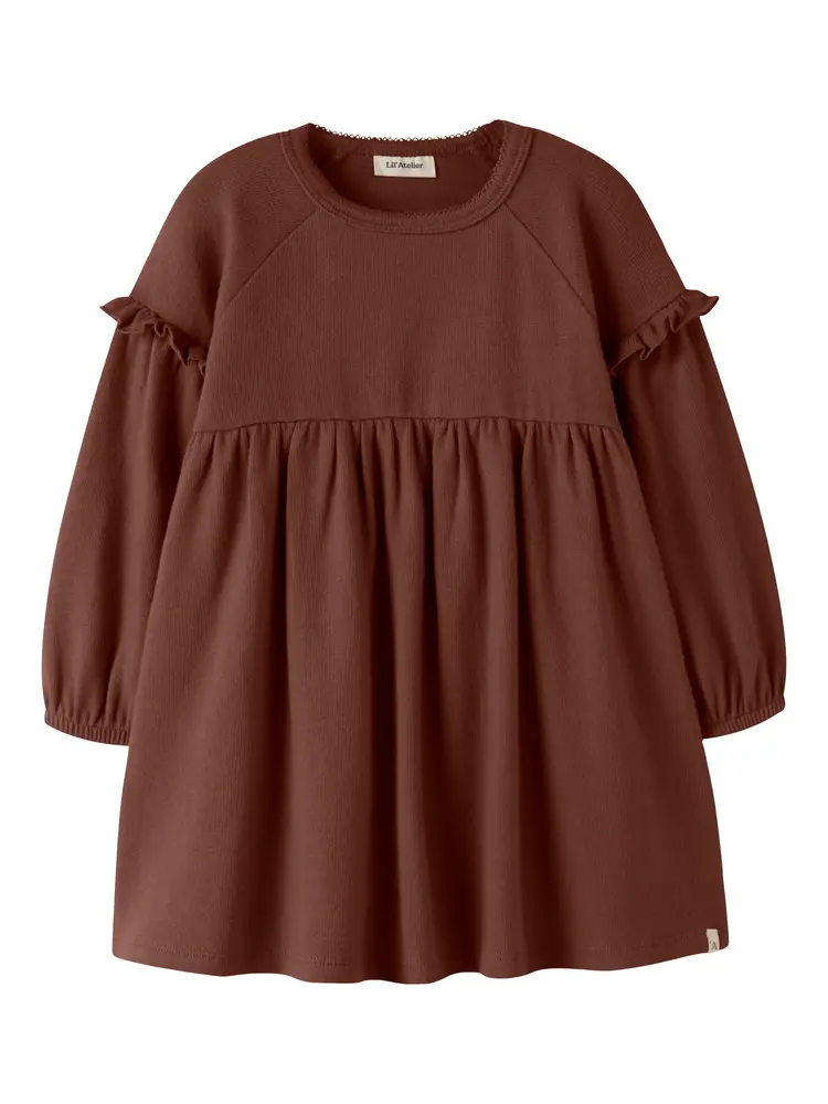 Lil' Atelier Thoro Hen Kjole - Mahogany - 110