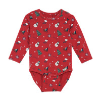 Minymo Langærmet Body - Scarlet Sage