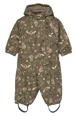 Mikk-Line Flyverdragt - Forest - Burnt Olive m. Print