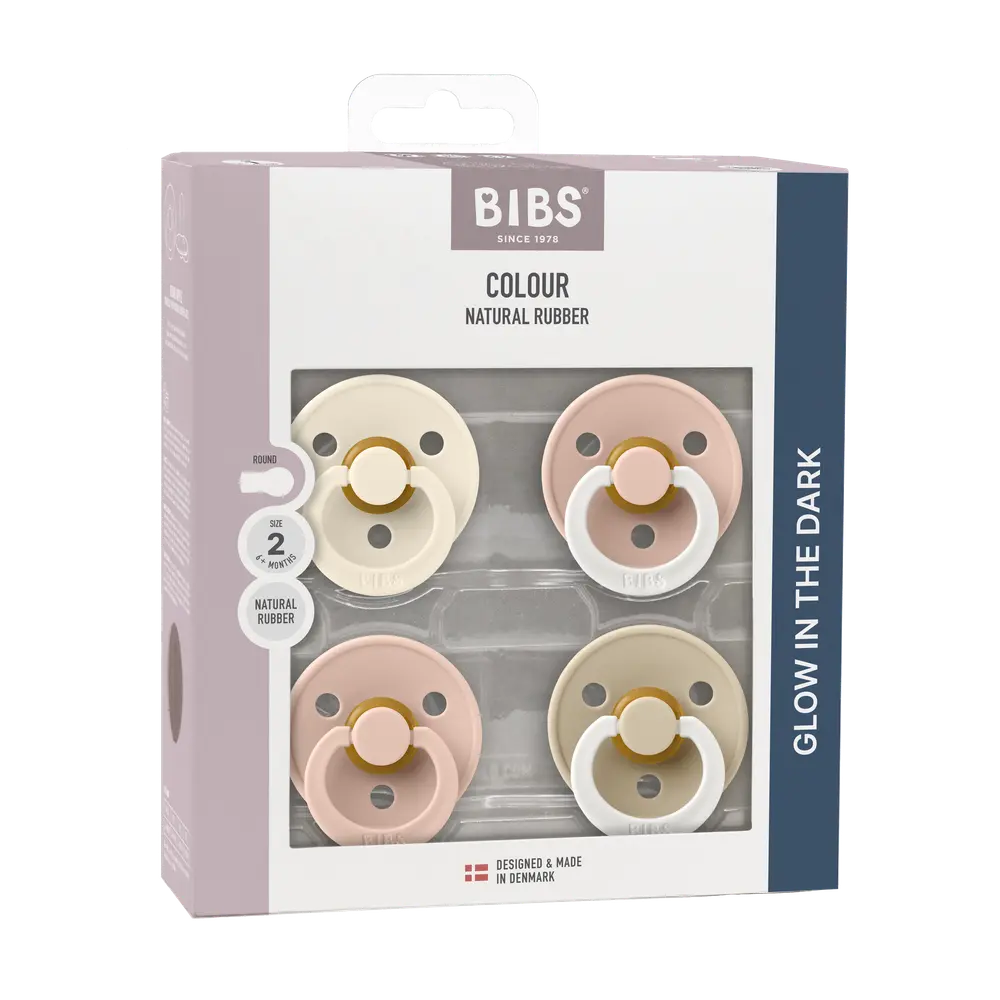 BIBS Sut Colour 4-pk Latex Str. 2 - Blush Glow Mix