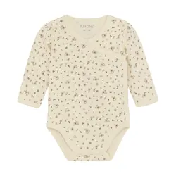 Fixoni Slå-om Body l/æ - Shadow Gray m. Blomster