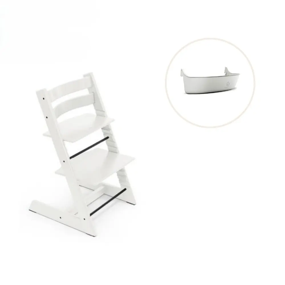product-Højstol inkl. storage opbevaring - hvid