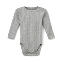 Dicte Langærmet Body - Grey mel