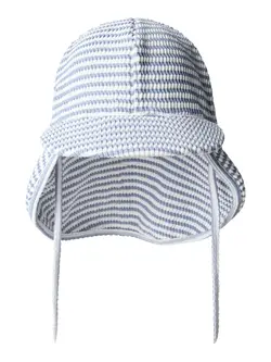 Lil Atelier Solhat Tradewinds Med Striber Og Nakkeskygge - Str. 45-47cm