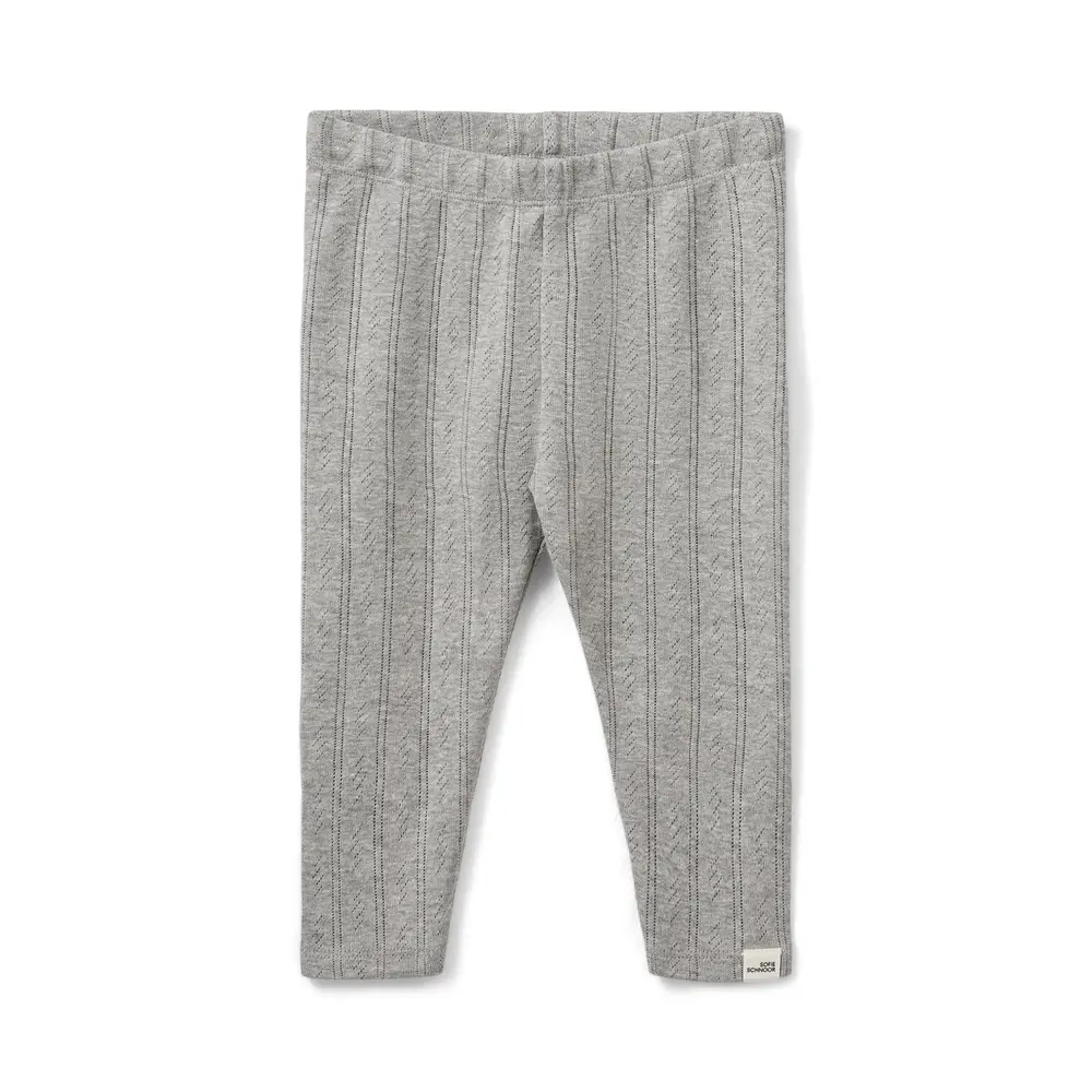 Sofie Schnoor Leggings - Nalinesb - Gråmeleret m. hulmønster