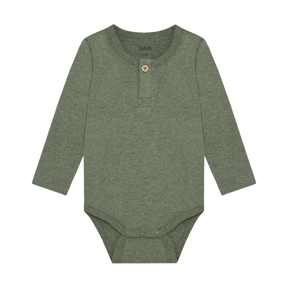 BeKids Langærmet Body - Four Leaf Clover - 50