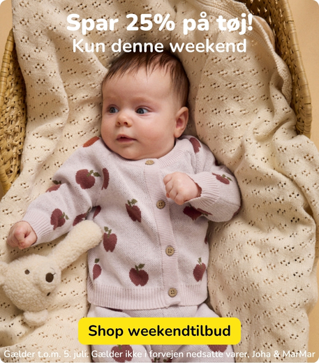 Spar 25% på næsten alt tøj