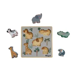 Magni - Montessori Puslespil Med Dyr