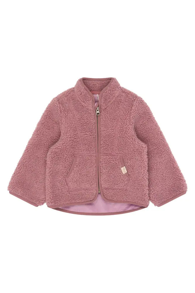 Petit Piao Desino Fleece Jakke - Nostalgic Rose - 104 CM