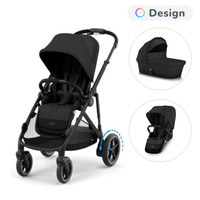 Cybex e-Gazelle Søskendevogn - Moon Black