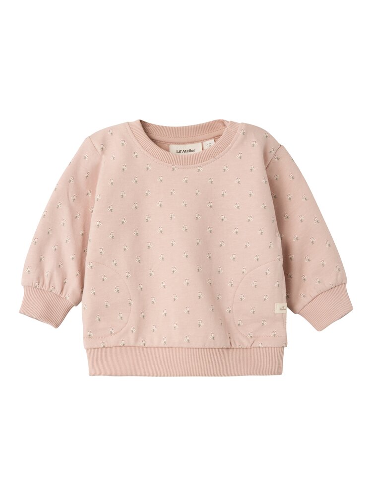 Fanja langærmet løs sweat - ROSE DUST - 62