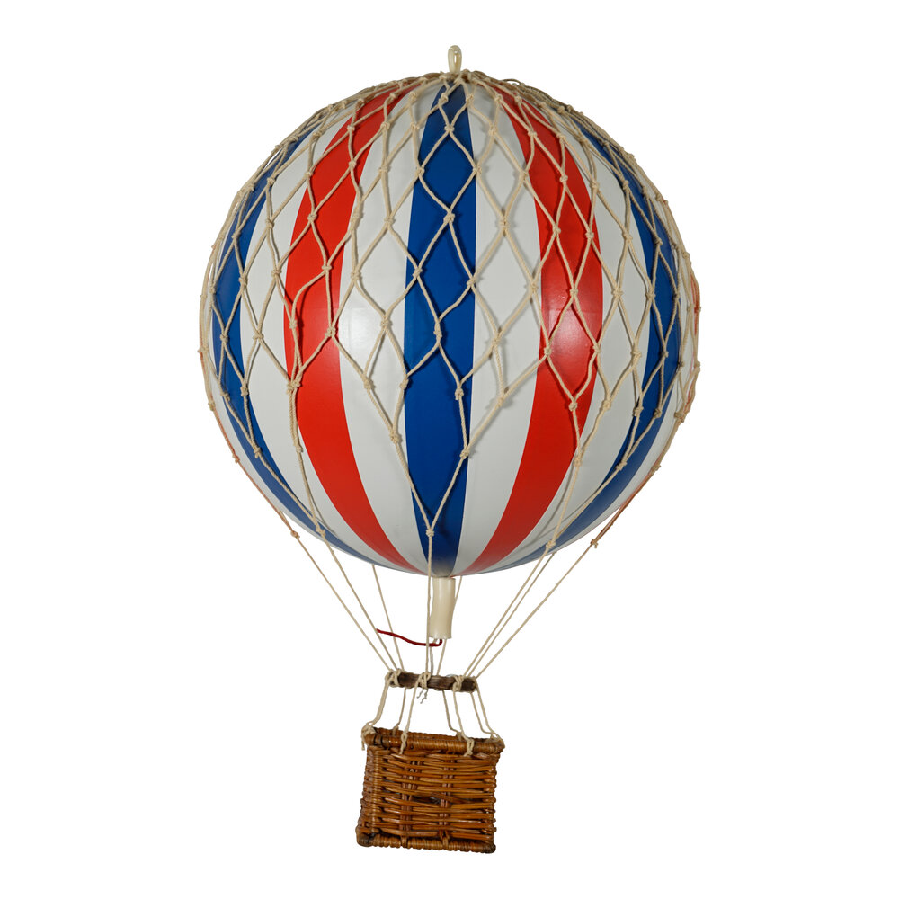 Authentic Models Luftballon, RÃ¸d/hvid/blÃ¥ Ã18 cm