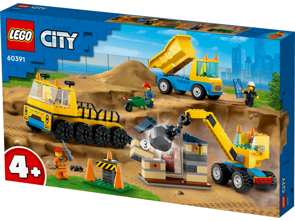 Entreprenørmaskiner og nedrivningskran 60391 LEGO ® City