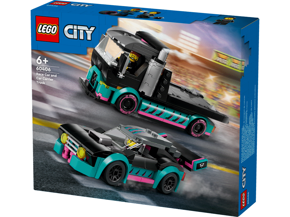 Racerbil og biltransporter 60406 LEGO ® City