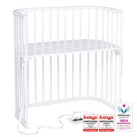 Boxspring bedside crib - Hvid